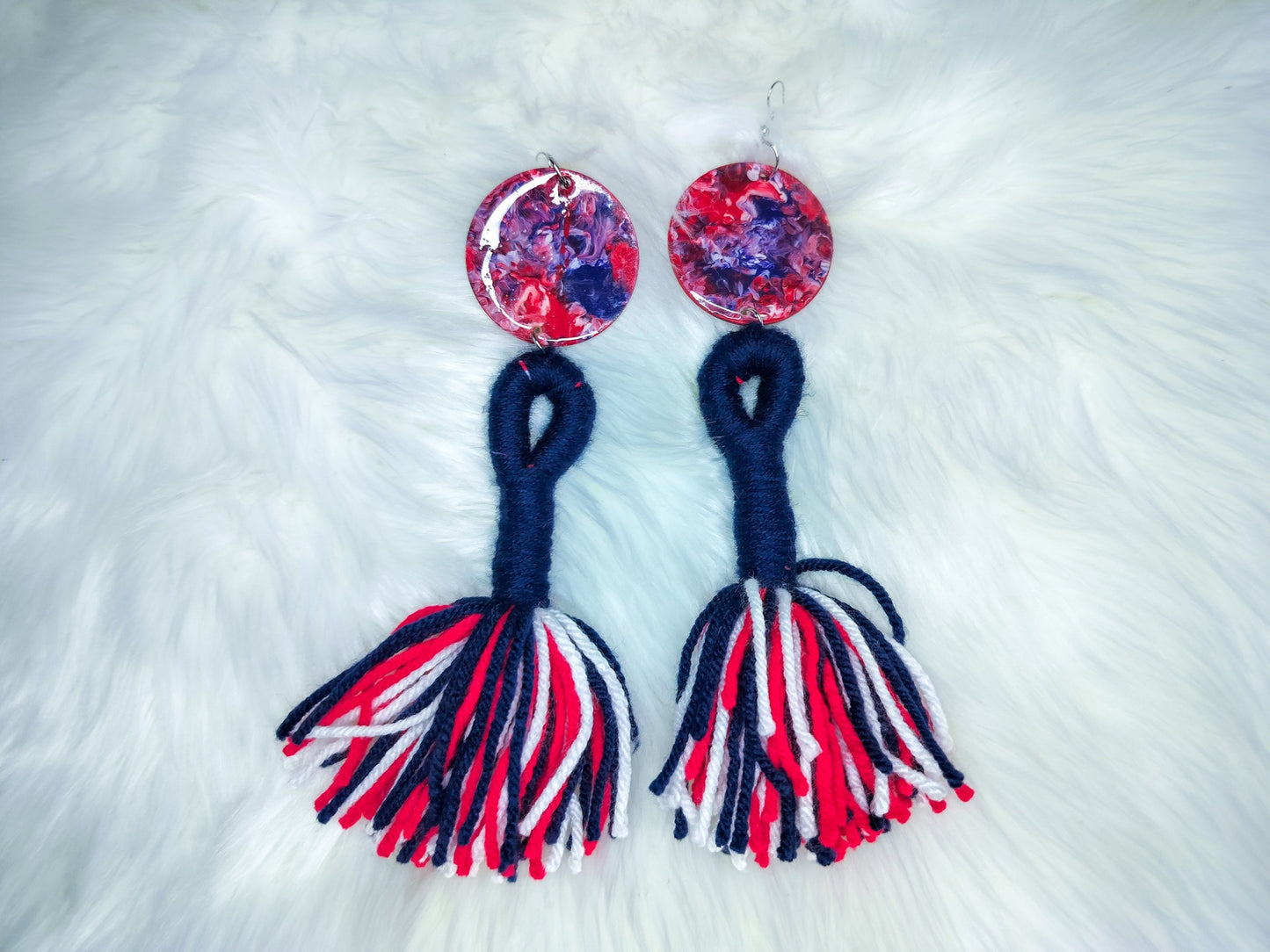 Pendant Tassel Earrings