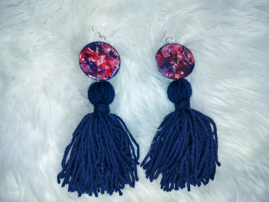 Pendant Tassel Earrings