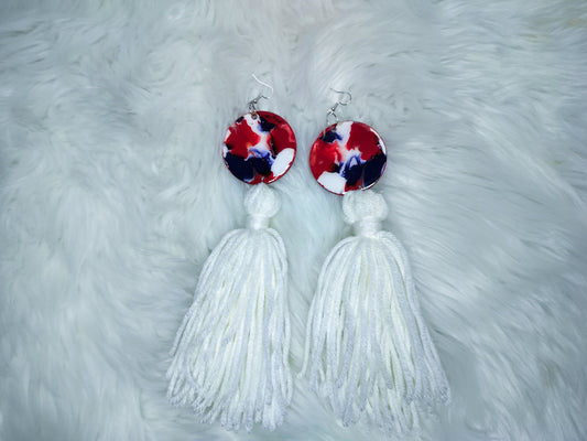 Pendant Tassel Earrings