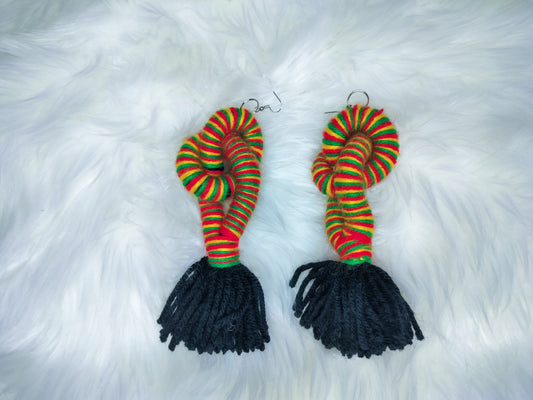 Knotted Tassel Earrings