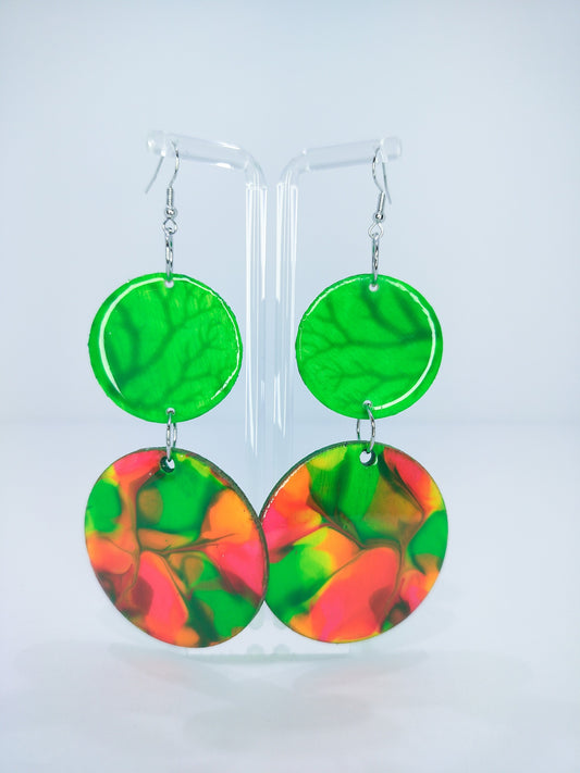 Circle Marble Earrings