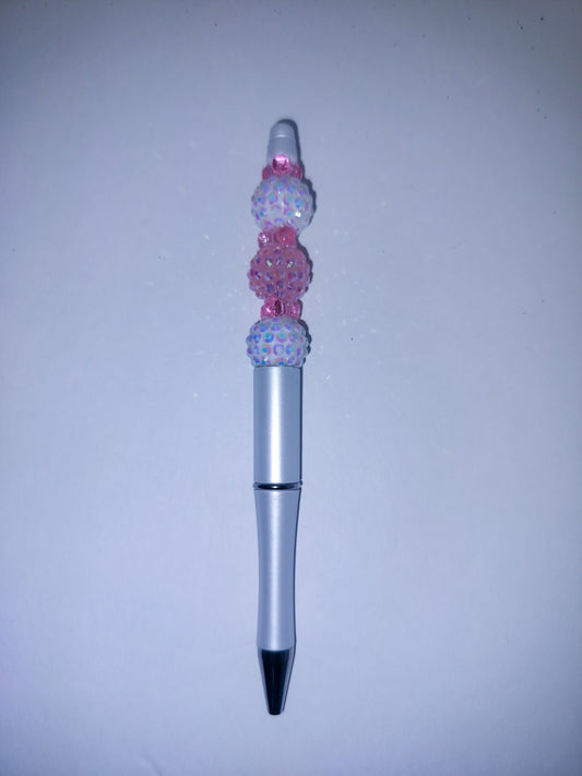 White & Pink Glam Pen