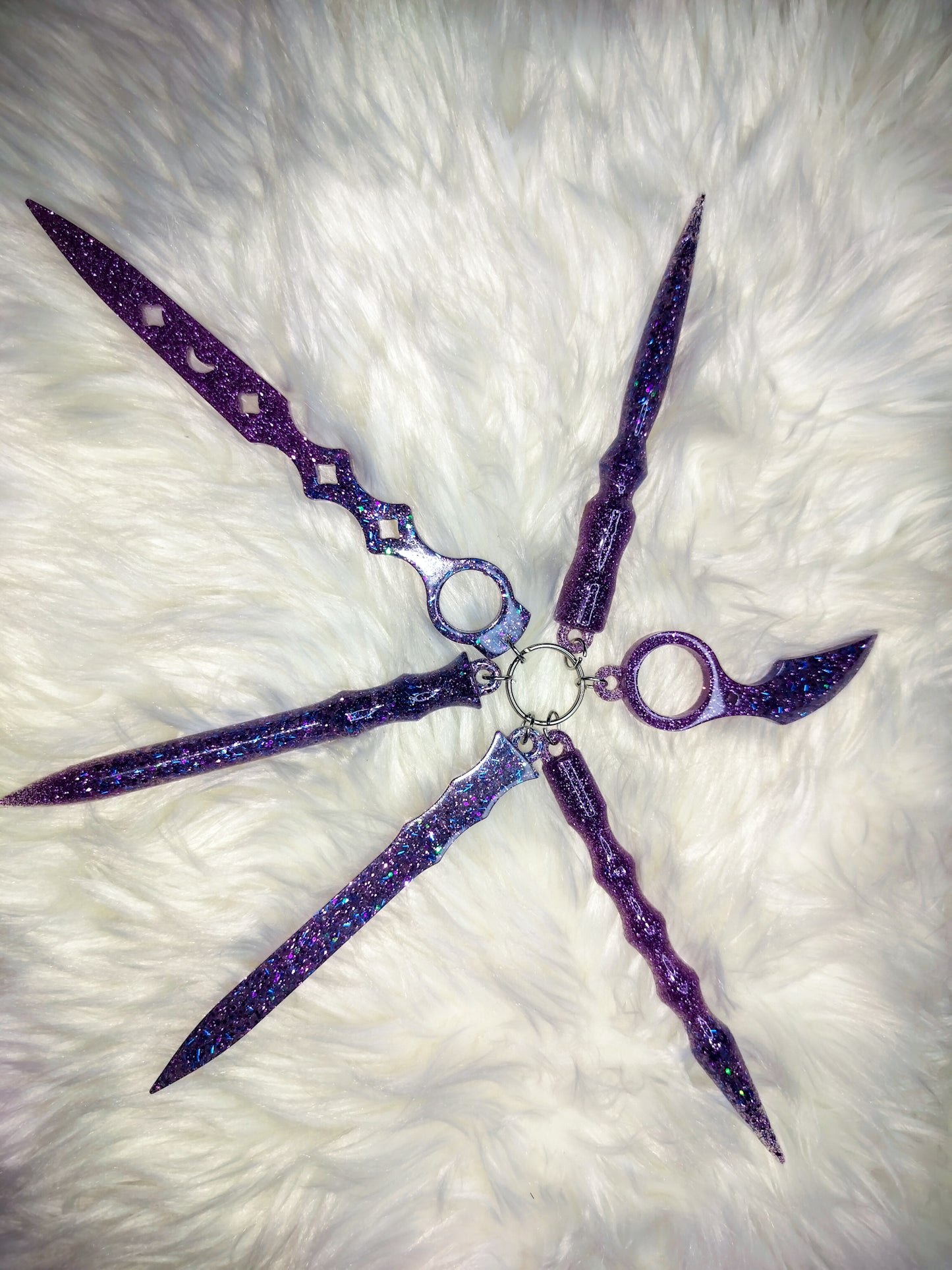 6pc Self Defense Keychain